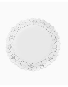 Blonda redonda blanca 32cm papel 7und | Ducaval | Envíos 24/48 horas