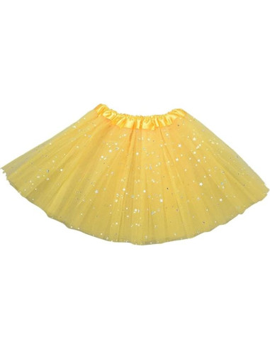 Tutu con purpurina dorado 45cm. | Ducaval | Envíos 24/48 horas 
