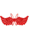 Globo foil alas angel rojas 103x50.5cm | Ducaval | Envías 24/48 horas