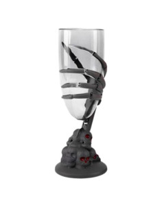 Copa forma mano esqueleto 17.5cm transparente | Ducaval | Envías 24/4