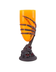 Copa forma mano esqueleto 17.5cm naranja | Ducaval | Envías 24/48 hor