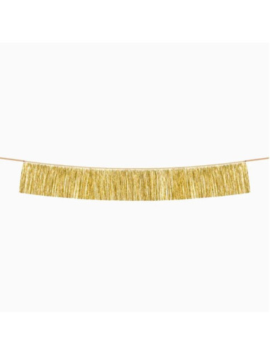 Guirnalda flecos dorados 20x150 cm 1 und | Ducaval | Envías 24/48 hor