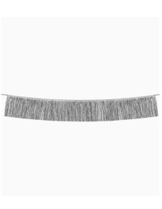 Guirnalda flecos plateados 20x150 cm 1 und | Ducaval | Envías 24/48 h