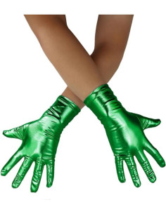 Guantes metalizados verdes | Ducaval | Envías 24/48 horas