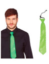 Corbata lentejuelas neon verde | Ducaval | Envíos 24/48 horas