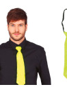 Corbata lentejuelas neon amarillo  | Ducaval | Envíos 24/48 horas