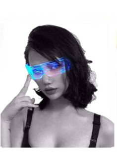 Gafas con luz led ciberpunk | Ducaval | Envías 24/48 horas 