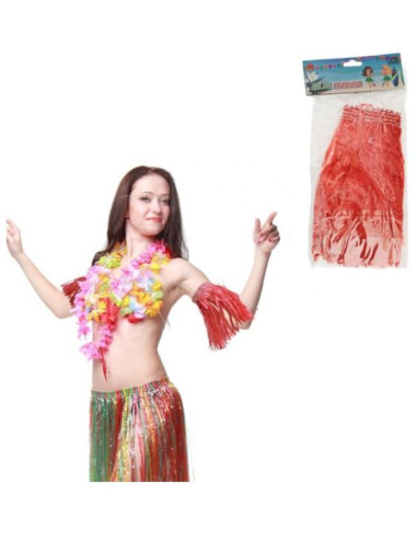  Brazalete de hawaiana rojo | Ducaval | Envíos 24/48 horas 