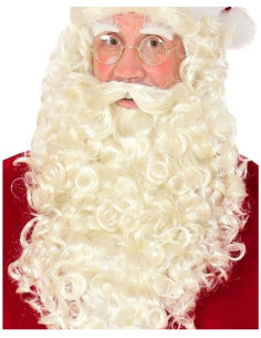 Peluca santa claus con barba, bigote y cejas | Ducaval | Envías 24/48