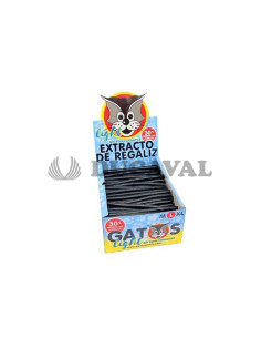 Regaliz gatos L light 200 u.  Disfraces Ducaval