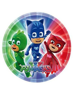 Plato PJ Masks 23cm 8 unidades  Disfraces Ducaval