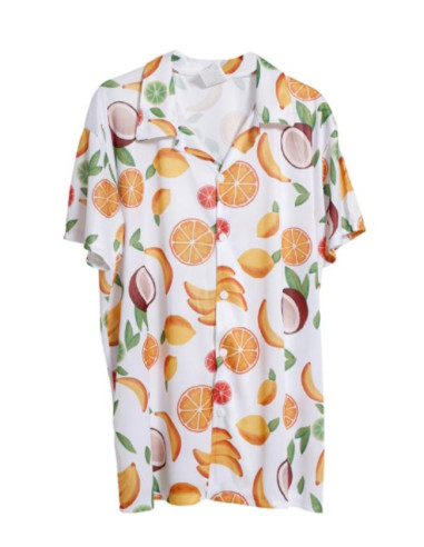 Camiseta hawaiana frutas | Ducaval | Envíos 24/48 horas