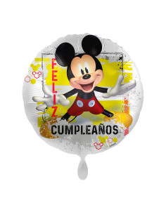 Globo foil Mickey felix cumpleaños 45cm | Ducaval | Envíos 24/48 hora