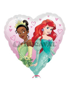 Globo foil corazón princesas