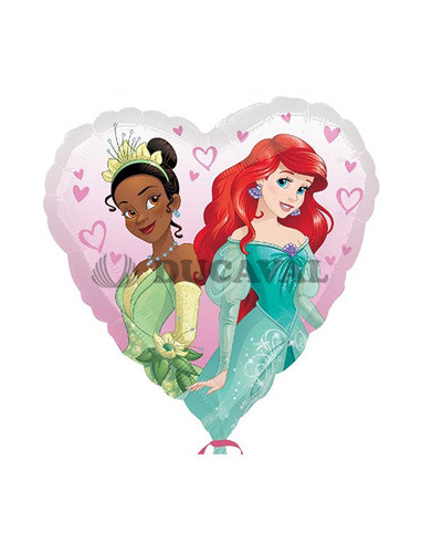 Globo foil corazón princesas