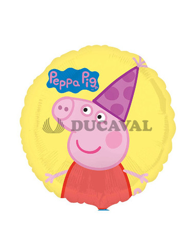 Globo foil figura Peppa Pig 45cm  Disfraces Ducaval