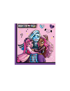 Servilletas de Monster High 33cm 20u | Ducaval | Envíos 24/48h