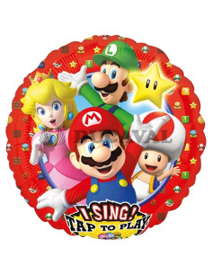 Globo foil singatune musical Mario Bross P75