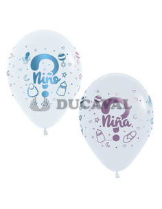 Globo látex fashion adivina niño o niña  Disfraces Ducaval