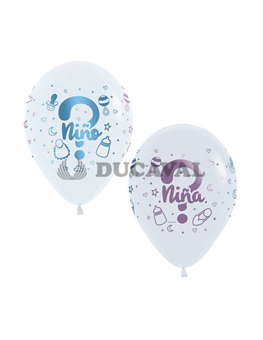 Globo látex fashion adivina niño o niña  Disfraces Ducaval