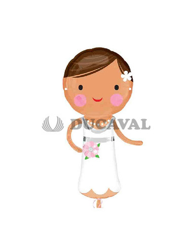 Globo foil figura novia