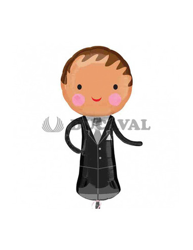 Globo foil figura novio