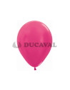 Globo látex metalizado fucsia 12.5cm 100 unidades