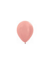 Globo látex metalizado rosa dorado 12.5cm 100ud | Ducaval | Envíos 24