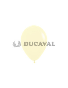 Globo látex amarillo pastel 12.5cm 100ud. Ducaval envios 24/48 horas