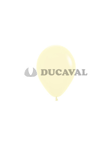 Globo látex amarillo pastel 12.5cm 100ud. Ducaval envios 24/48 horas