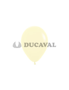 Globo látex amarillo pastel 12.5cm 100ud. Ducaval envios 24/48 horas
