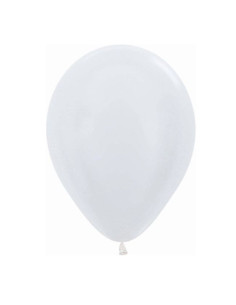 Globo latex satinado blanco 12,5cm 100ud | Ducaval | envios 24/48 hor