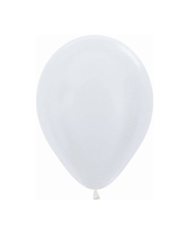 Globo latex satinado blanco 12,5cm 100ud | Ducaval | envios 24/48 hor