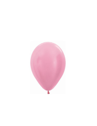 Globo látex satinado rosado 12.5cm 100ud | Ducaval | Envíos 24/48 hor