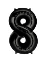 Globo foil número 8 negro | Ducaval | Envías 24/48 horas 