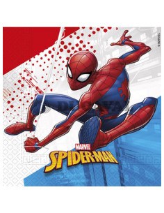 Servilletas Spiderman compostable 33x33 20ud  Disfraces Ducaval