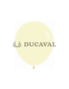 Globos látex amarillo pastel 45cm 6 unidades
