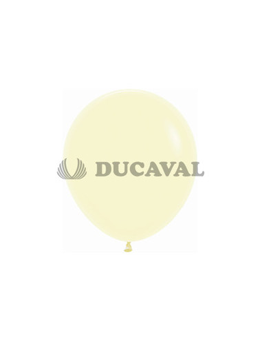 Globos látex amarillo pastel 45cm 6 unidades