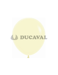 Globos látex amarillo pastel 45cm 6 unidades