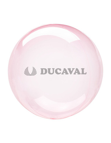 Globo círculo cristal rosa fuerte 18" 45cm 
