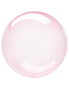 Globo círculo cristal rosa fuerte 18" 45cm 