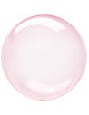 Globo círculo cristal rosa fuerte 18" 45cm 