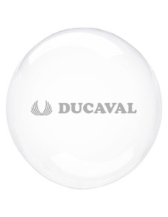 Globo círculo cristal transparente 45cm