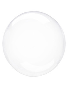 Globo círculo cristal transparente 45cm