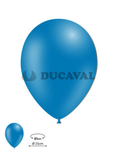 Globos látex azul 25cm 100ud | Ducaval | Envíos 24/48h