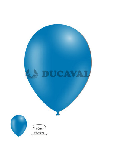 Globos látex azul 25cm 100ud | Ducaval | Envíos 24/48h