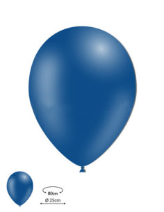 Globos látex azul marino 100ud 25cm | Ducaval | Envío 24/48h