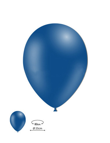 Globos látex azul marino 100ud 25cm | Ducaval | Envío 24/48h