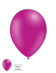 Globos látex fucsia 25cm 100ud | Ducaval | Envíos 24/48h