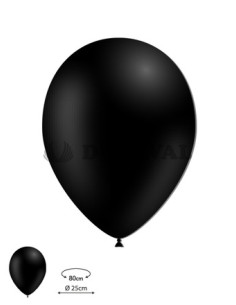 Globos látex negro 100ud 80cm | Ducaval | Envíos 24/48h